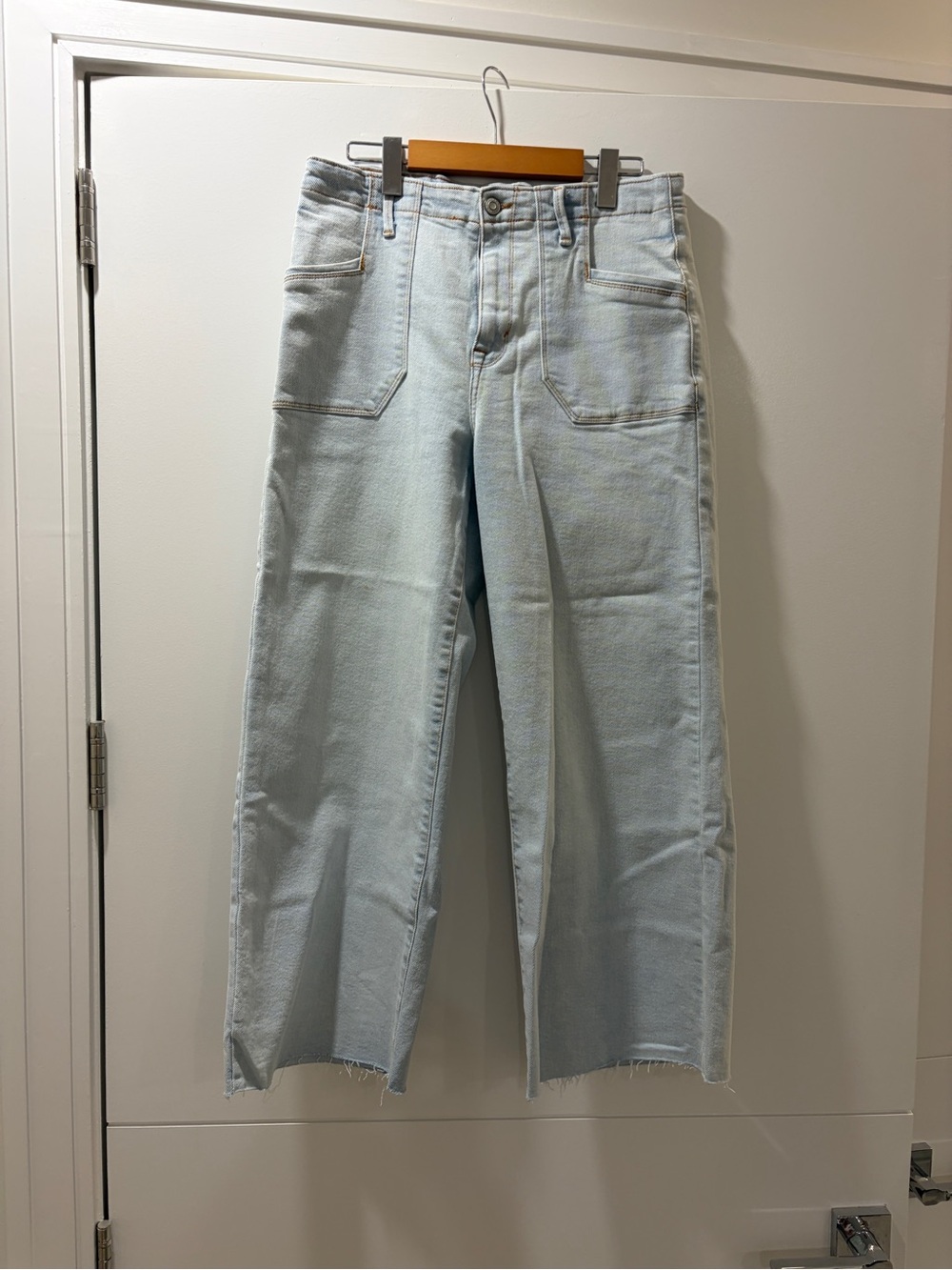 Kensie Light Blue Wide-Leg High-Rise Jeans